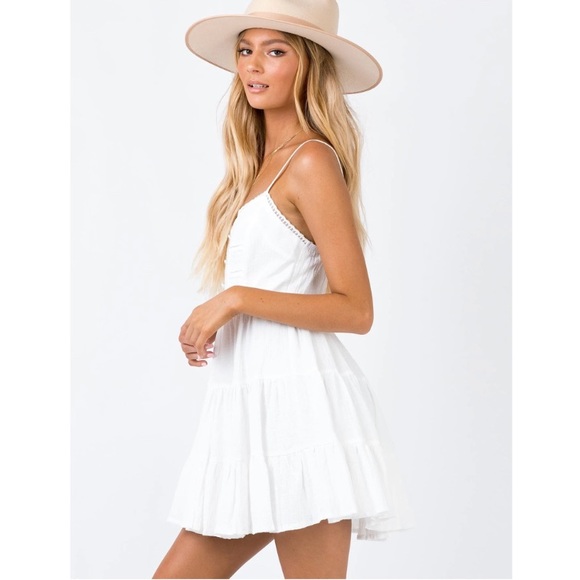 juniper mini dress white